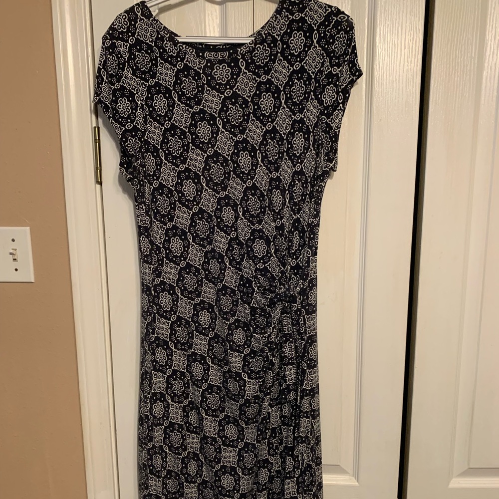 Loft short sleeve dress midi dress